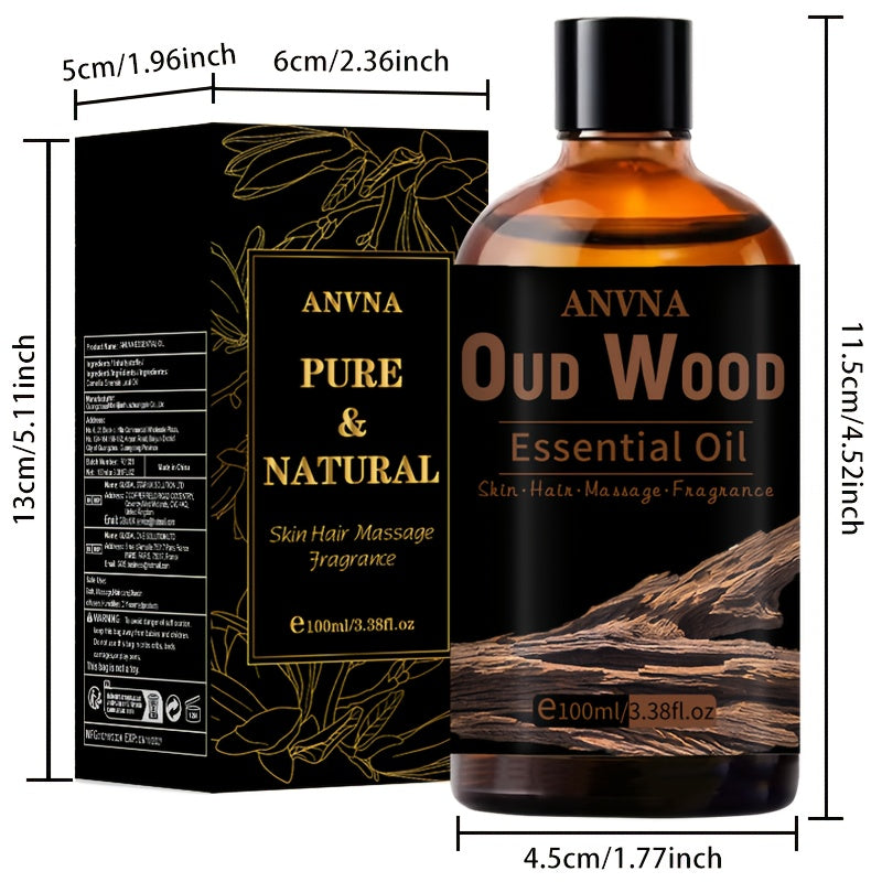 ANVNA-Ebony High-end Essential Oil DIY Massage SPA Hair Care Light Beige Care Hydration and Moisturizing Car Yoga Office Multi-scene Use 100ml