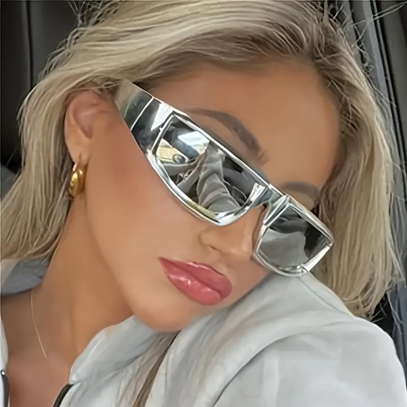 2pcs Futuristic Fashion Glasses for Men and Women