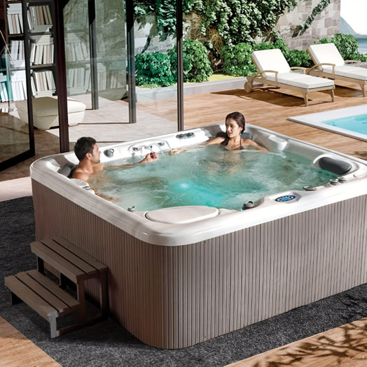 187.96cm x 182.88cm Premium Hot Tub Mat - Water Absorbent, Anti-Slip & Waterproof Pool Protector Pad for Above-Ground Pools, Durable PE Material, Ideal for Wooden & Stone Bathtubs, Perfect for Relaxing Home Spa Experiences