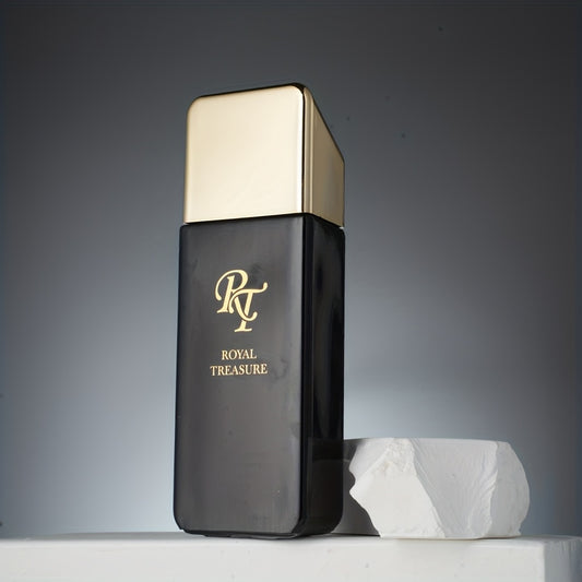 Men's Luxury Perfume - Long-Lasting Woody Oriental Fragrance with Cedarwood, Patchouli, Cardamom - Elegant Golden cap design, Formaldehyde-Free, Everyday & Special Occasion Cologne for Men, Formal Event Scent, Sophisticated Design, Premium Quality Scent
