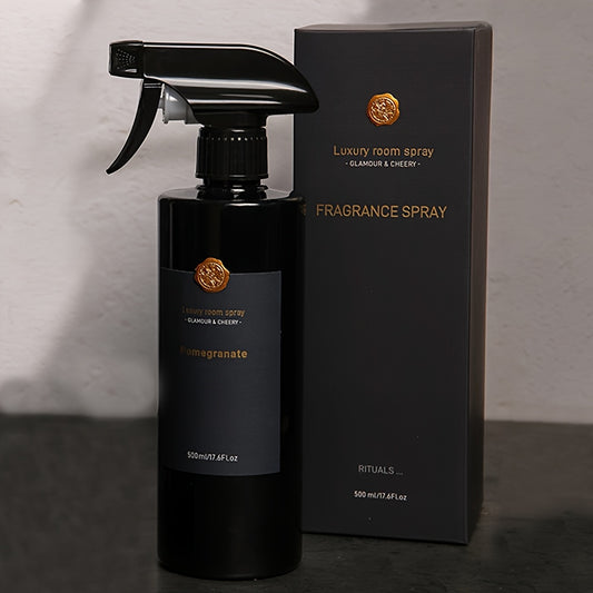 1pc Premium Black & White Collection - Home Long Lasting Fragrance Spray, 500Ml/16.9Oz, Easy to Carry, Suitable for Home, Theater, Office, Bedroom, Beautiful Christmas Holiday Gift, Graduation Gift And Hand-Me-Down Gift, Multiple Scents Available