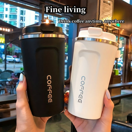 1pc Luxury Stainless Steel Insulation Coffee Mug - Keeps Drinks Hot/Cold for Hours, Reusable, Portable, High-end, Multipurpose, Ideal for Men and Women