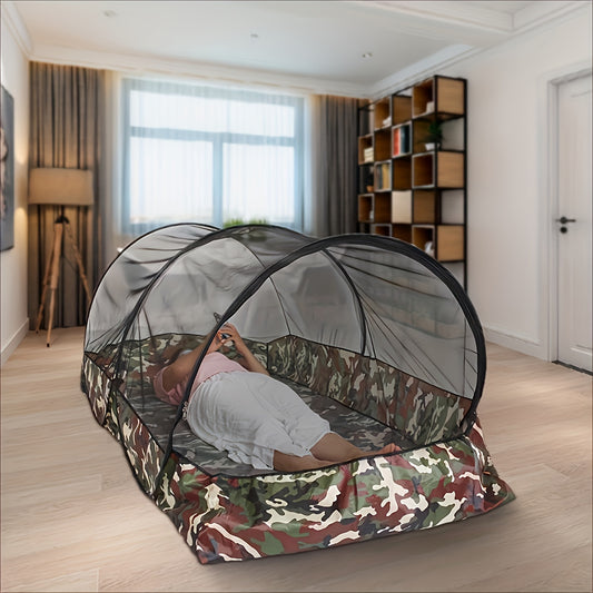 Outdoor Camping Mosquito Net, Classic Camo Insect Repellent Camping Tent, Ideal for BBQ