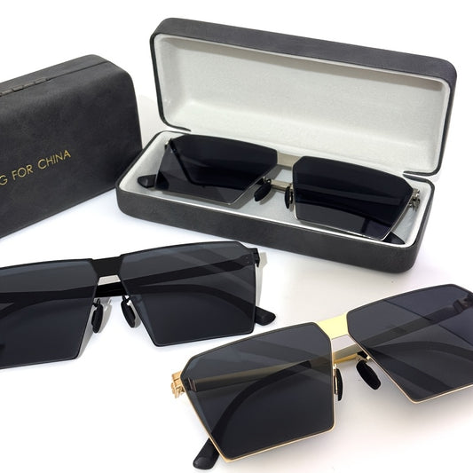 2025 New Men'S Steel Frame Box Glasses with No Screws, Trendy Gift Set in Premium Box – Perfect for Holidays, Ideal Present, Fashion Glasses, Stylish Glasses