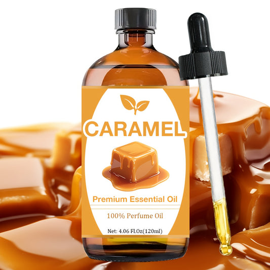 Caramel Essential Oil for Hair, Nails and Light Beige - 120ml, Refreshing Texture, Suitable for All Light Beige Types, Massage, Bath, Face and Eyelashes Use All Day Multi-purpose Use, Yoga, Crafts, Meditation, Cleansing and Bathing - Holiday, Birthday Gi