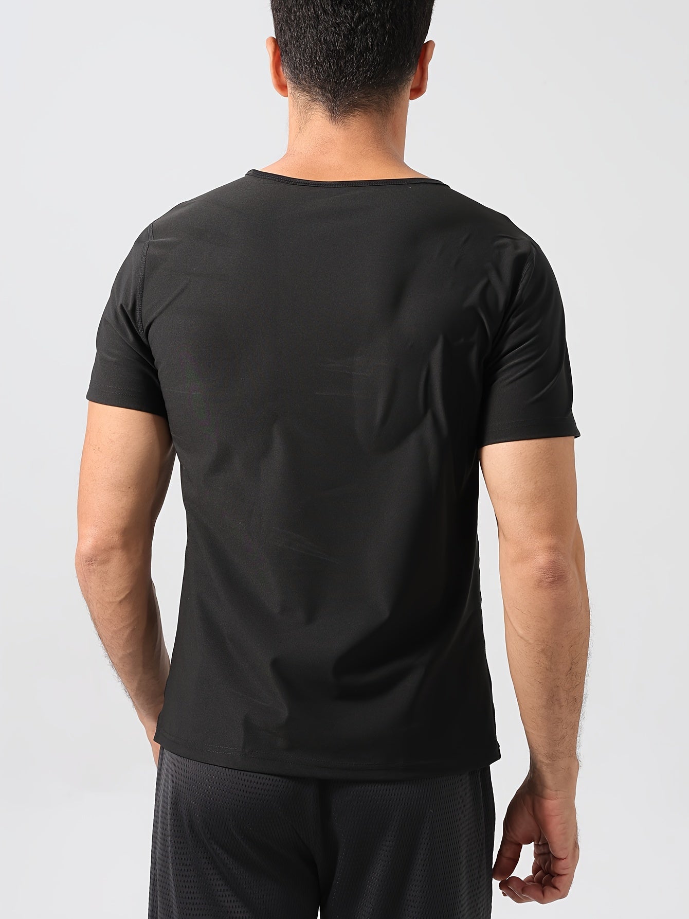 Sauna Shirt For Men, Short Sleeve Sauna Suit For Men Weight Loss, Sweat Body Shaper Sauna Vest For Men Gym Exercise Sauna Top