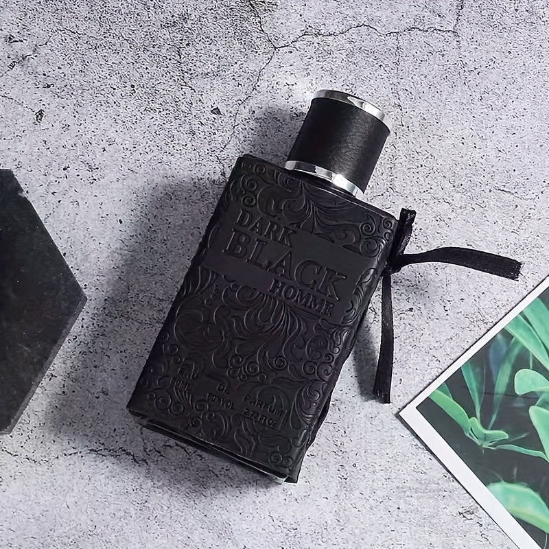 Men'S Luxury Cologne - Long-Lasting 72-Hour Freshness, Elegant Black Bottle with Leather Case - Sophisticated Fragrance for Everyday & Special Occasions - Ideal Gift for Him, Boyfriend, Husband - Premium Men'S Perfume, Sophisticated Design, Highend Scent