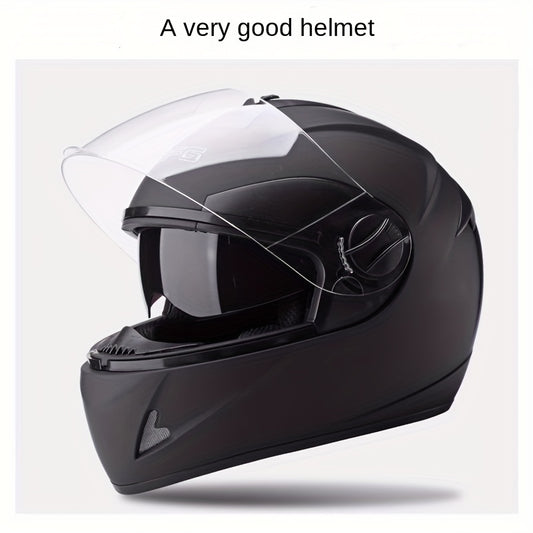 Motorcycle Helmet For Men And Women, Four Seasons Universal Full Helmet, Winter Warm Full Coverage Safety Cap Christmas Gift