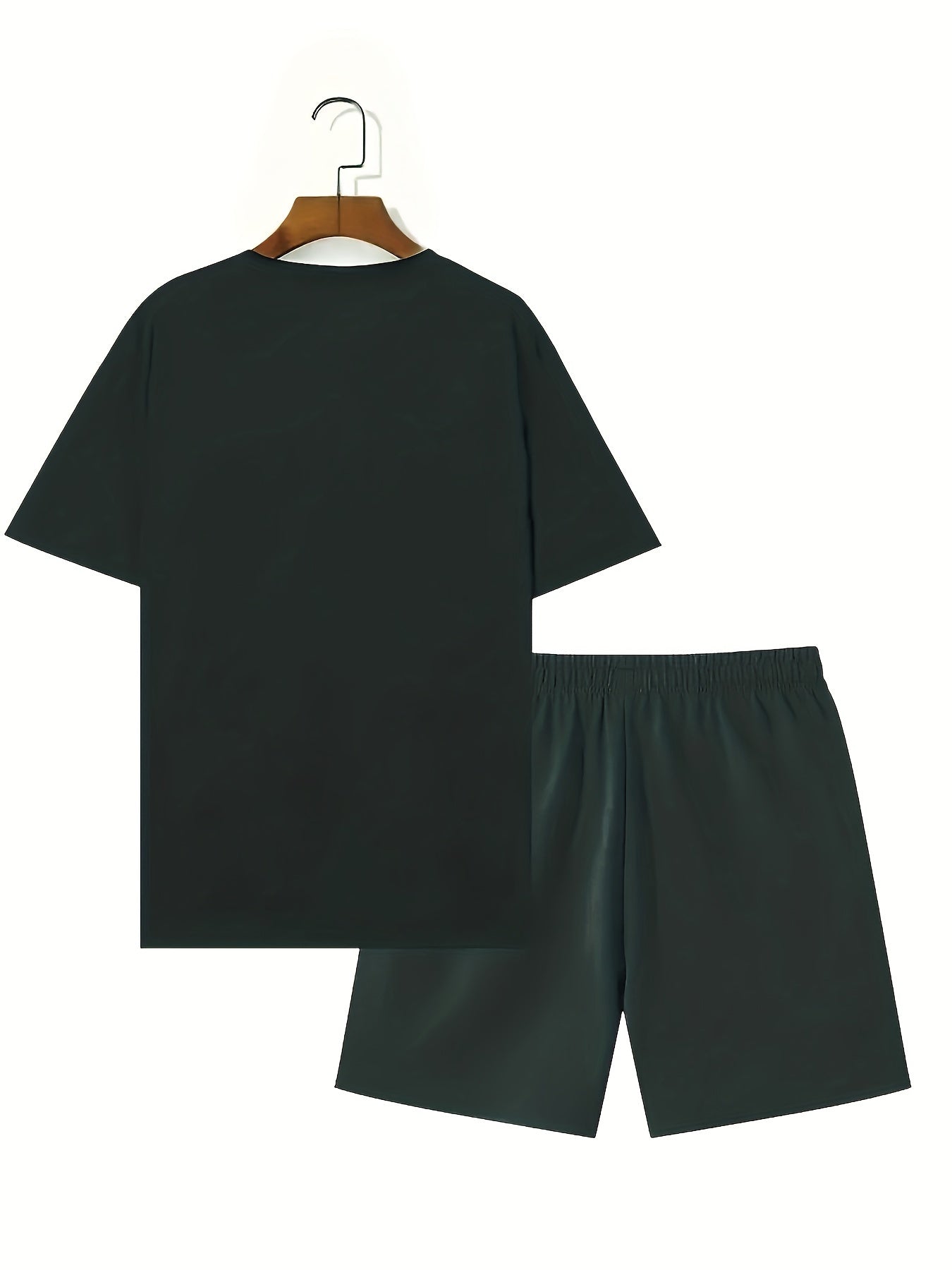 Men Summer Outfits 2 Piece Sets Fashion Short Sleeve Muscle Tee Shirts & Shorts Beach Set Sports Tracksuit For Men, Men's Pajamas Loungewear