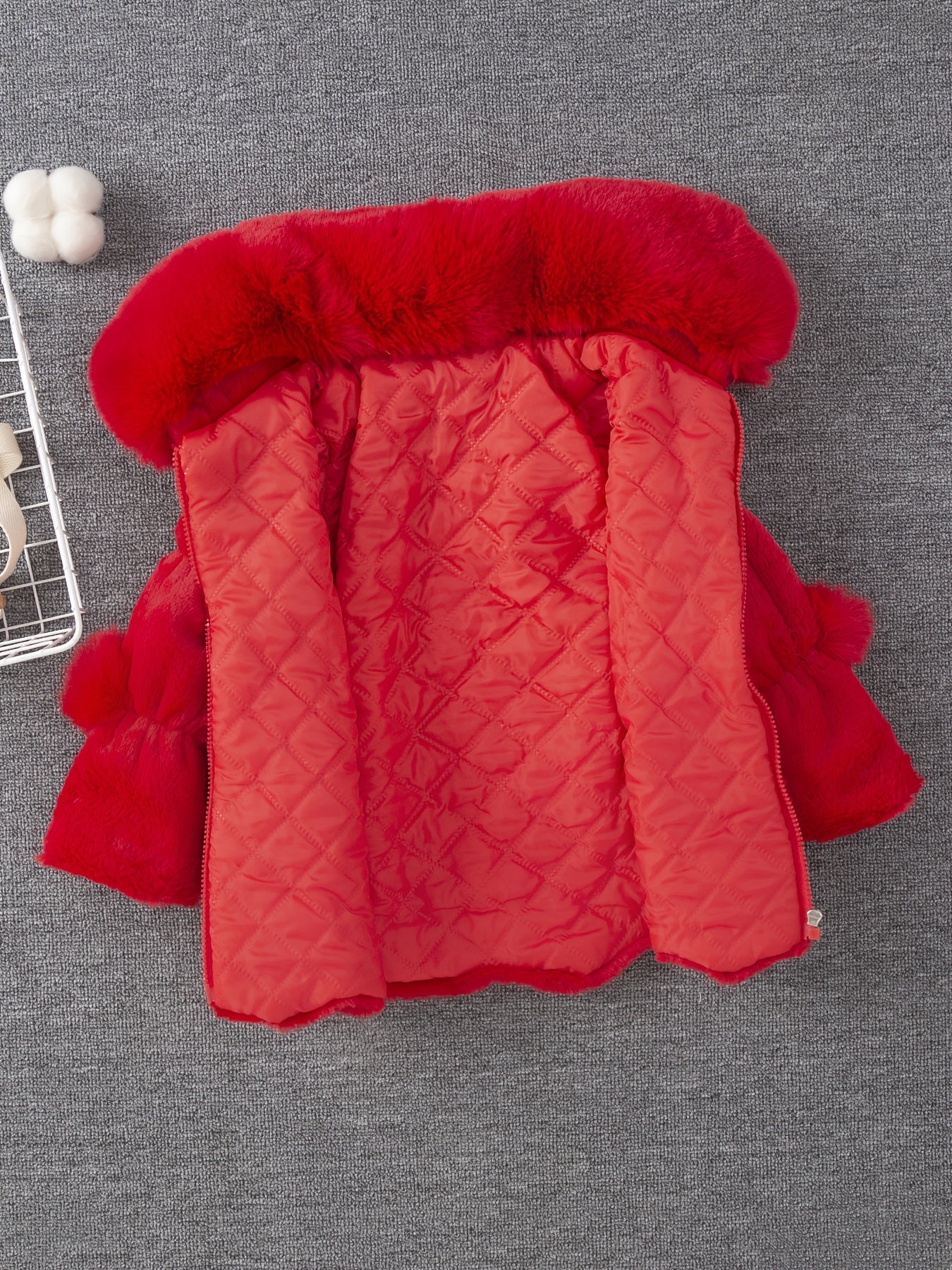 Girls' Autumn/Winter Fashion Thickened Flannel Warm Coat with Turn-Down Collar, Stylish and Comfortable Casual Outerwear for Girls