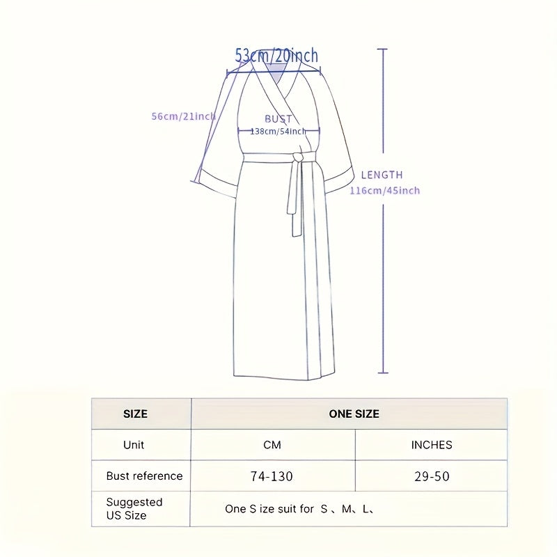 Men'S Stylish Polyester Bathrobe - Soft, Warm, and Cozy, Machine Washable, Perfect for Autumn and Winter, Autumn Winter Robe | Modern Style Robe | Polyester Bathrobe