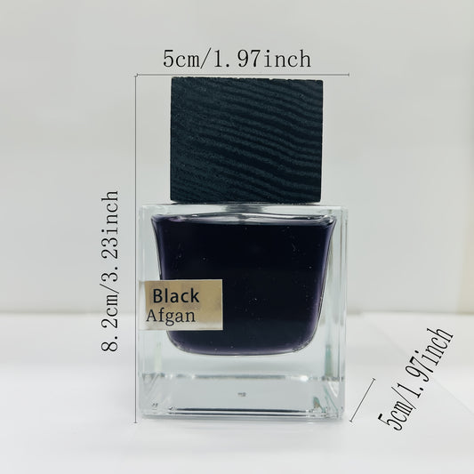Black Afgan Luxury Men's Perfume, 50ml - Amber Wood & Fruit Scent, Long-Lasting 48 Hours, Perfect for Daily Wear, Business, and Date Nights