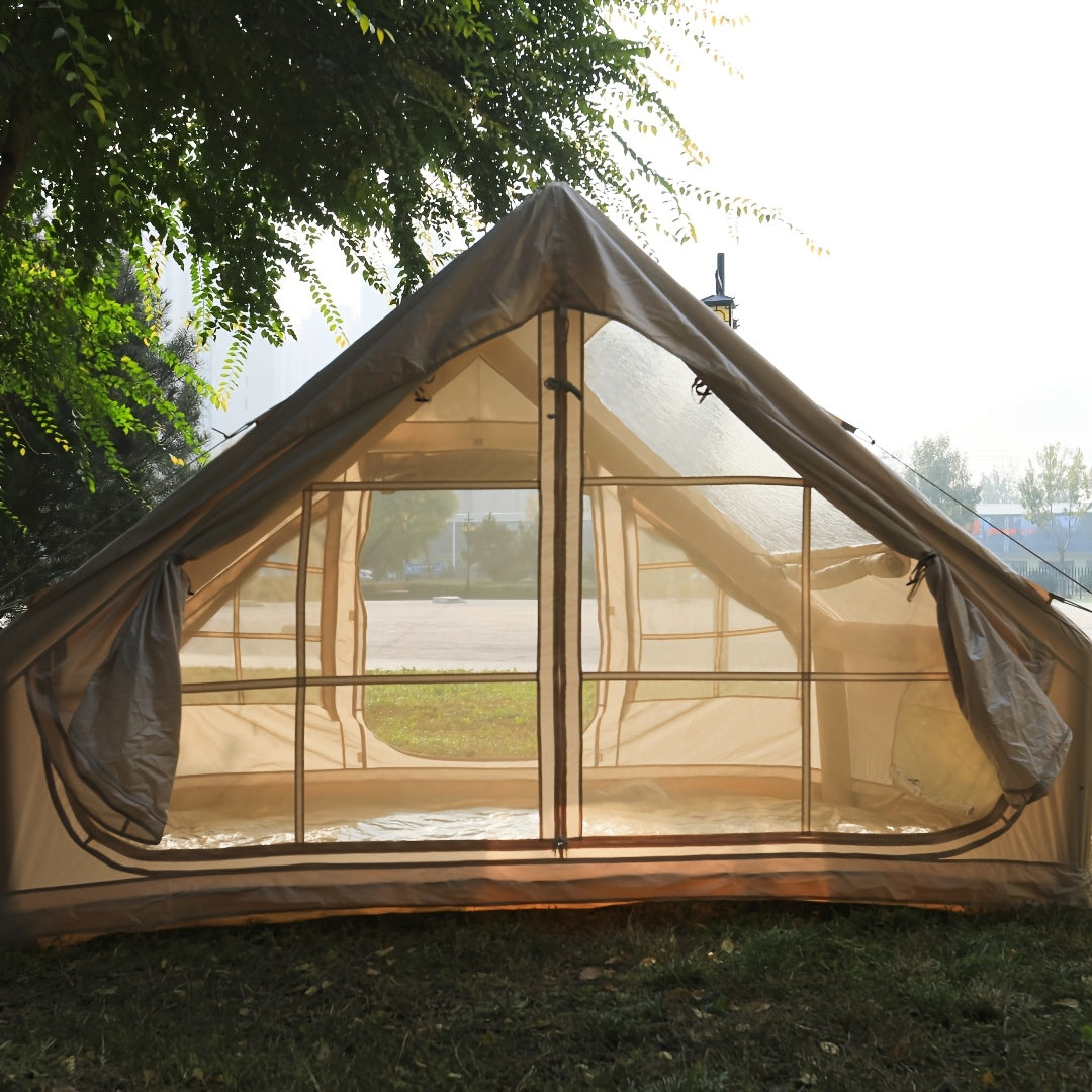 Camping inflatable tent outdoor cabin with skylight