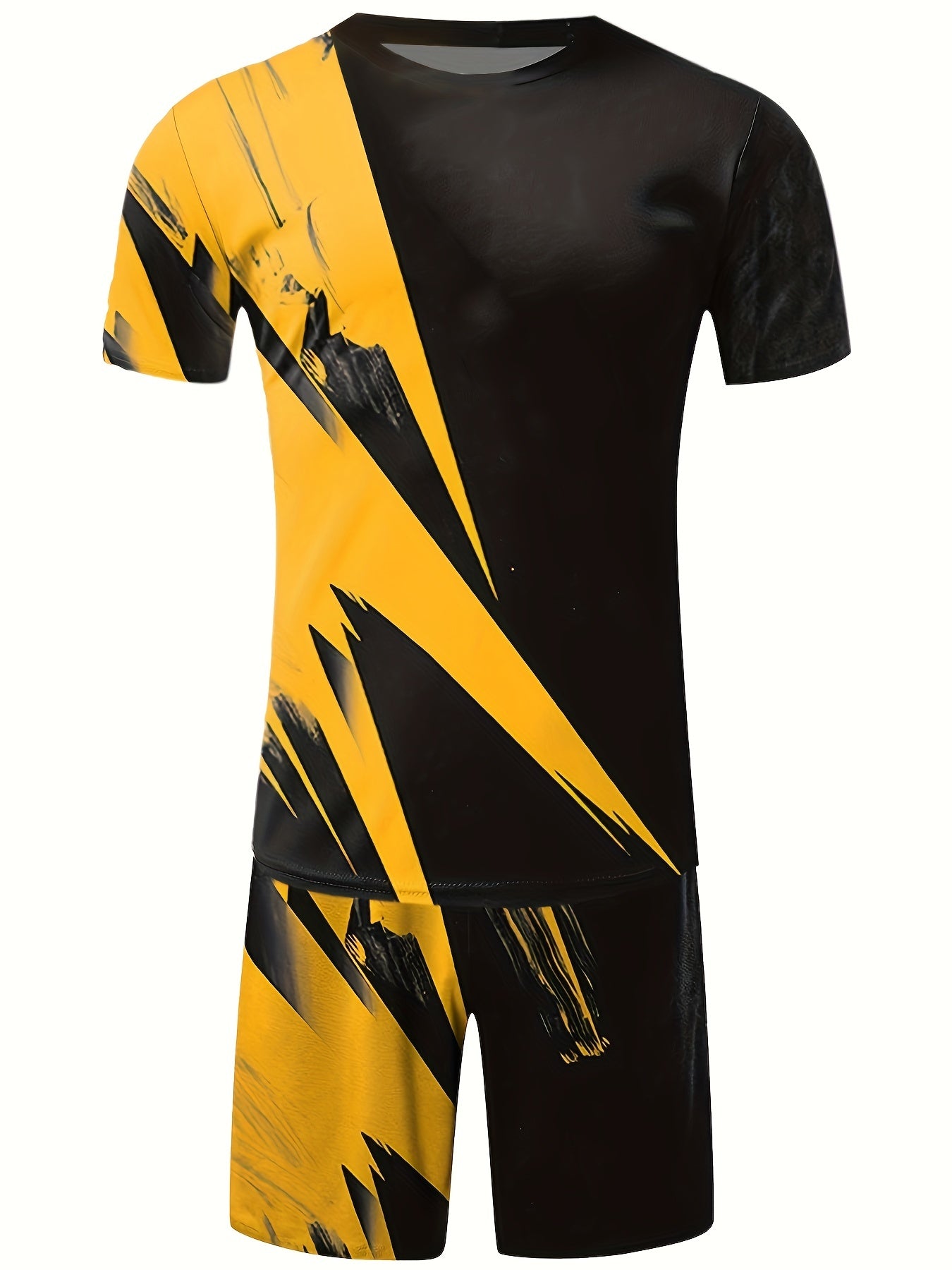 2 Piece Outfits For Men, Men's Short Sets 2 Piece Outfits Fashion Summer Tracksuits Casual Set Tops And Pants Set