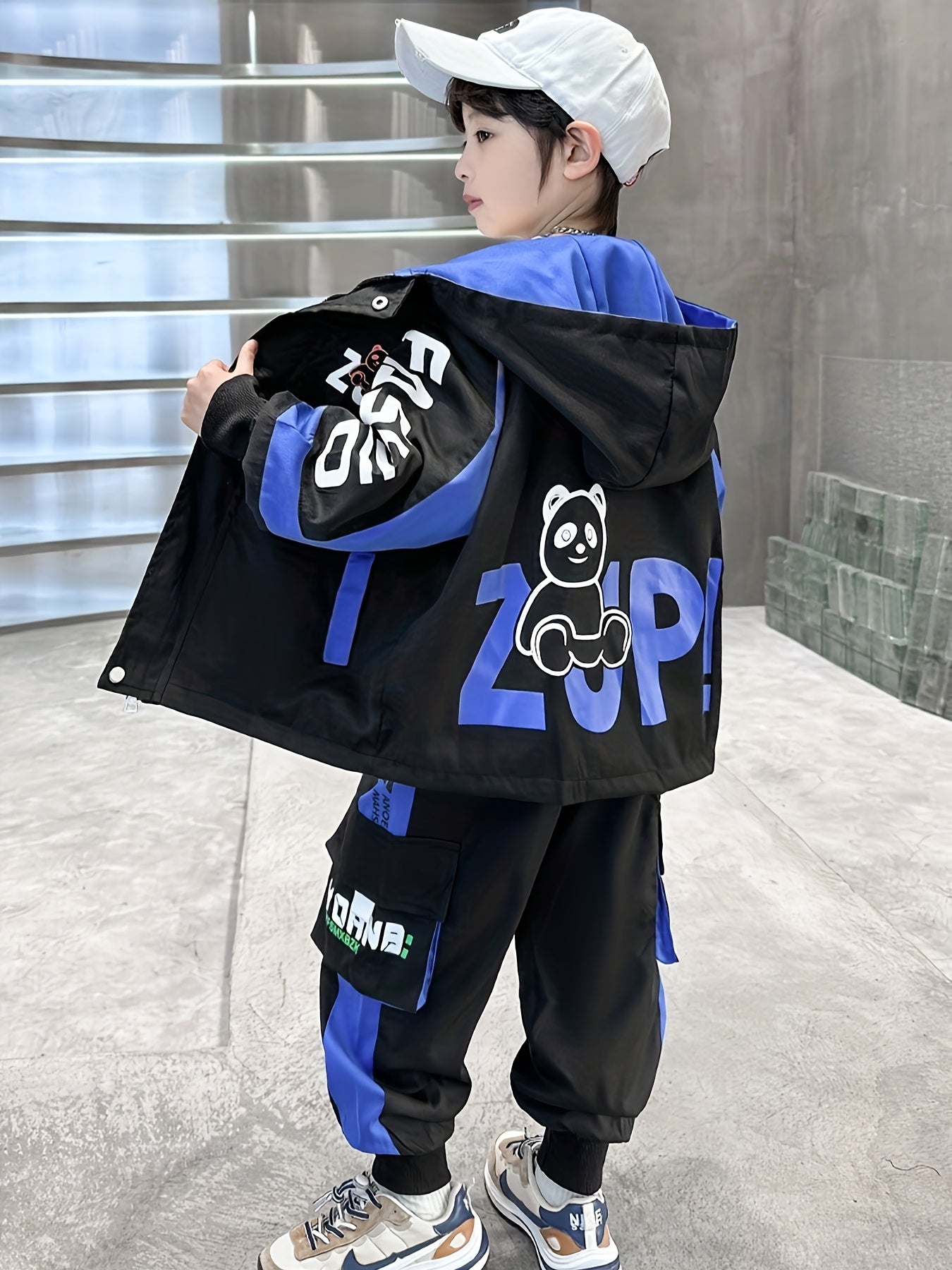 Children's Clothing Boys' Spring 2025 New Arrival Fashionable Baseball Outfit for Big Kids, Three-Piece Sportswear Set, Perfect for Outdoor