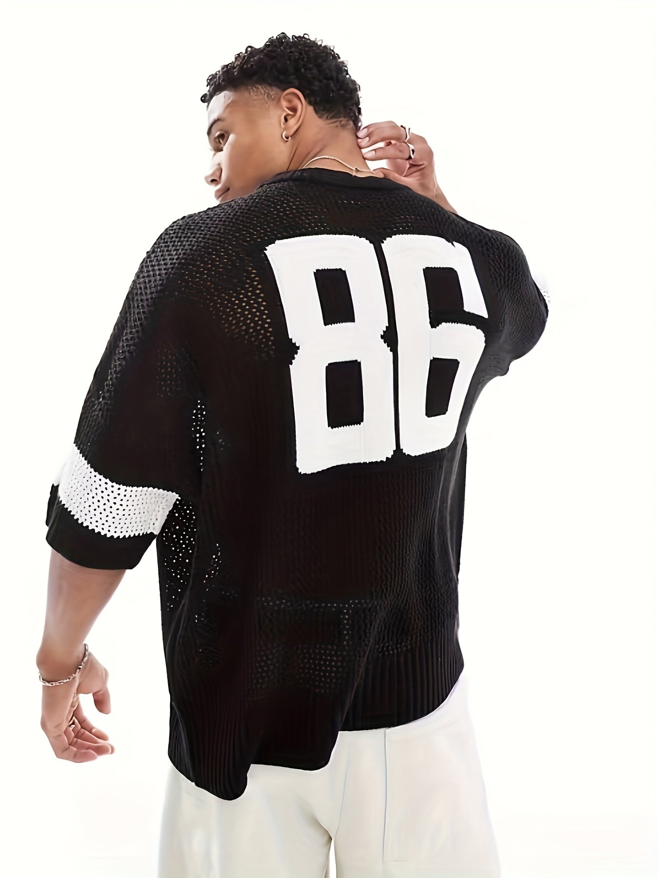 Men'S Casual Crew Neck Knit Sweater with "218.44cm Graphic Design - Soft & Warm Regular Fit for Fall/Winter, Breathable Polyester Blend, Perfect for Casual Attire