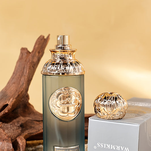 LA LUNA Men'S Cologne 100ml (3.4oz) - Middle Eastern Aristocratic Vanilla & Ebony Incense Scent, Luxury Gift Box with Golden Accents, Perfect for Dates, Formal Events & Special Occasions, Formal Occasion Fragrance, Elegant Packaging, Highend Perfume