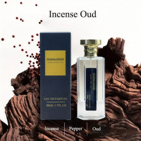 Eau de Toilette Spray - Incense Oud Perfume Woody Oriental Scent, 6-8 Hours Long Lasting, Unisex for Men & Women, Daily Dating & Special Occasions, Perfect Gift for Ramadan, Christmas, Valentine'S Day, Daily Fragrance, Elegant Bottle Design