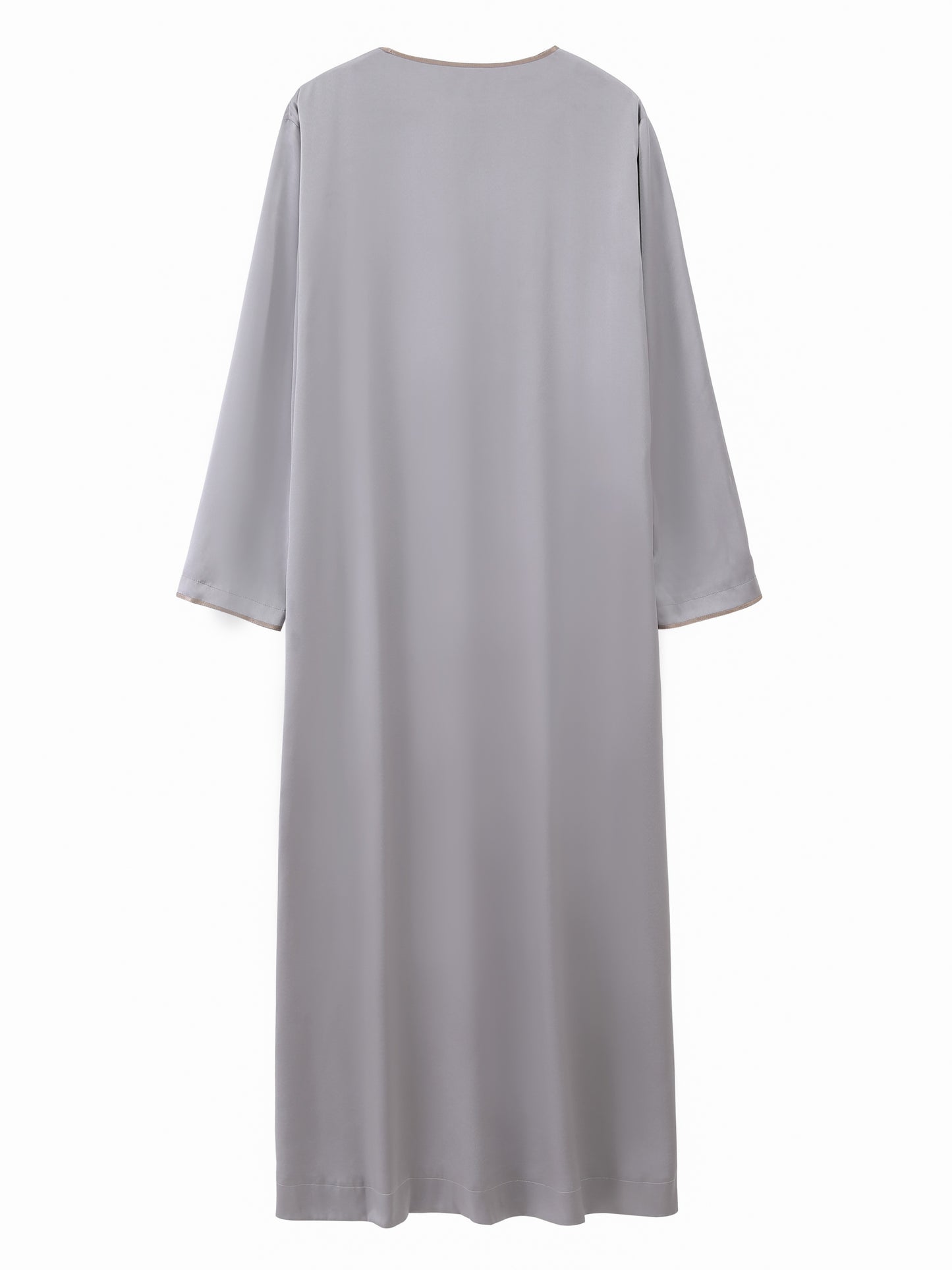 Eid Al-Adha Men's Ethnic Long Sleeve kandura, Arabic Long Gown Thobe For Men