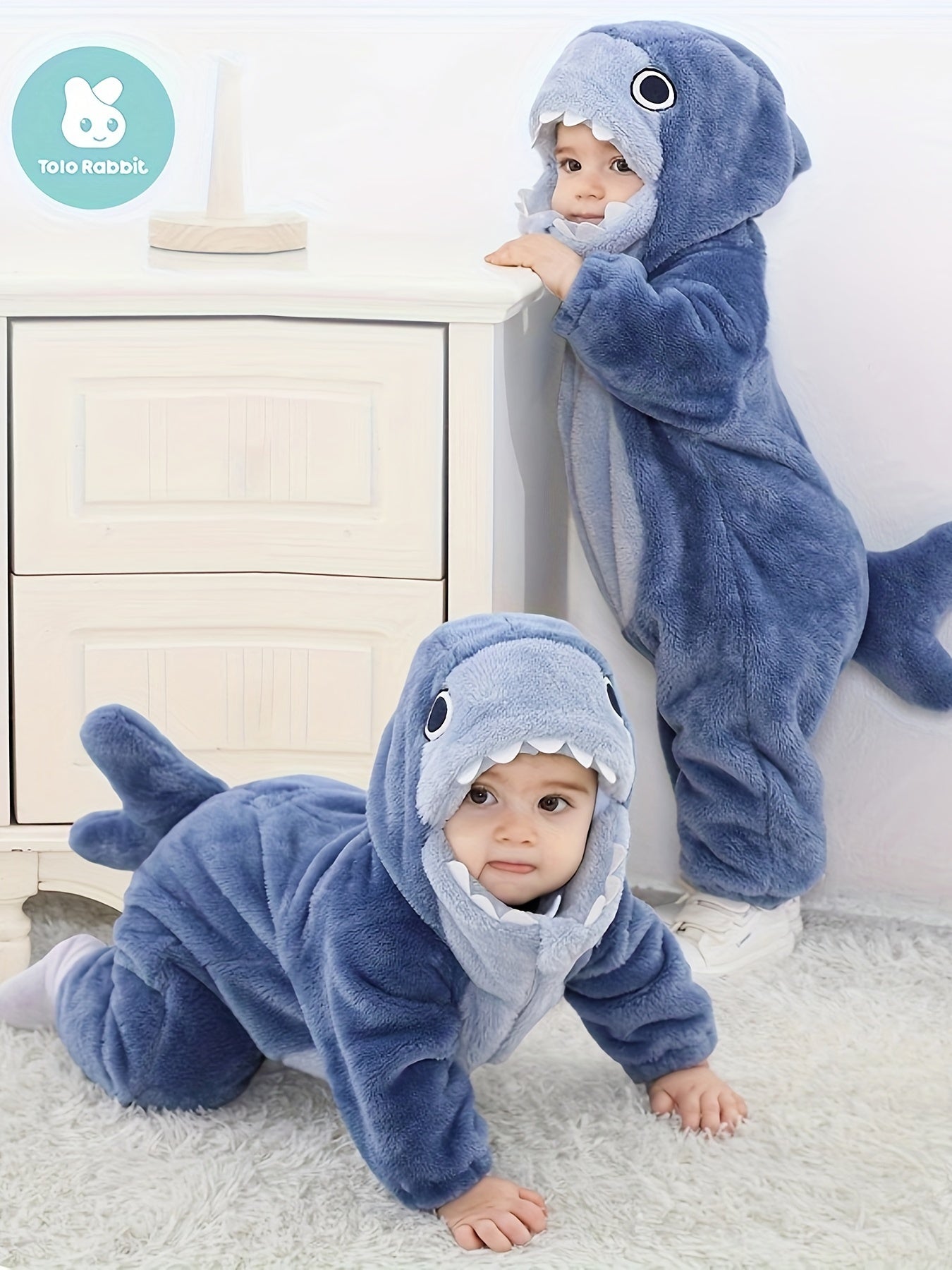 [Tolo Rabbit]Shark Shape Jumpsuit