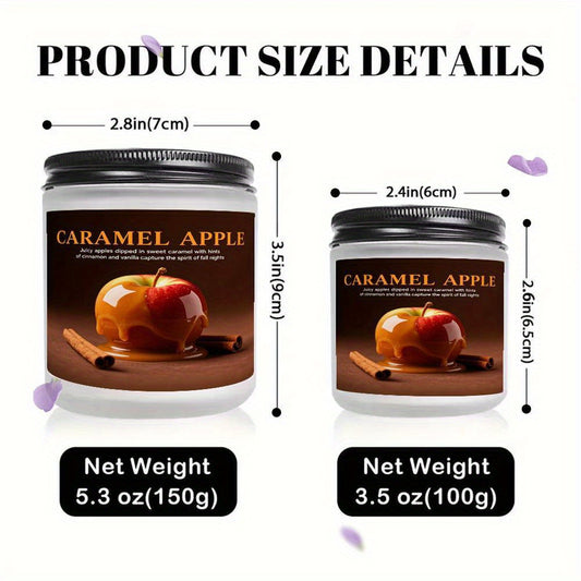 1pc Long-Lasting Lavender Scented Candle - Soy Wax Candle in Amber Bottle, Elegant Apple design for Fall, Thanksgiving, Halloween, Christmas Decor - Cozy Home Fragrance Gift for Women, Men, Family - Indoor Use Only, Seasonal Decoration, Warm Aesthetic, P