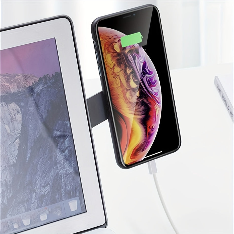 Free 3pcs Magnetic Ring Laptop Screen Support Holder Dual Monitor Display Clip Plastic Sticky Magnetic Notebook Computer Expansion Bracket