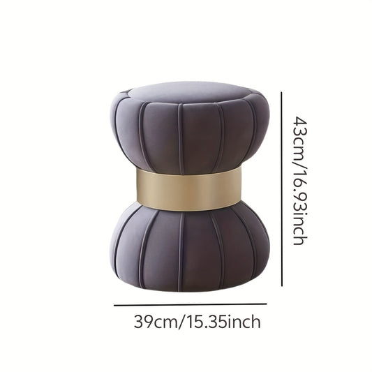 1pc of Bow-Shaped Dressing Stool, Strong Load-Bearing Capacity, Suitable for Living Room, Bedroom, Study, And Other Settings.