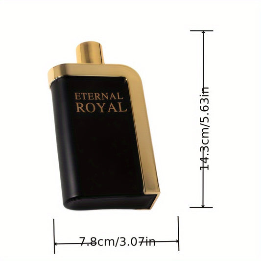 Langjin Men's Perfume Gentleman Mature Steady Male Charm Perfume Full Of Leisure Jasmine Fragrance Perfume Presents A Suppressive Style Shining Metallic Perfume 100ML 1 Bottle