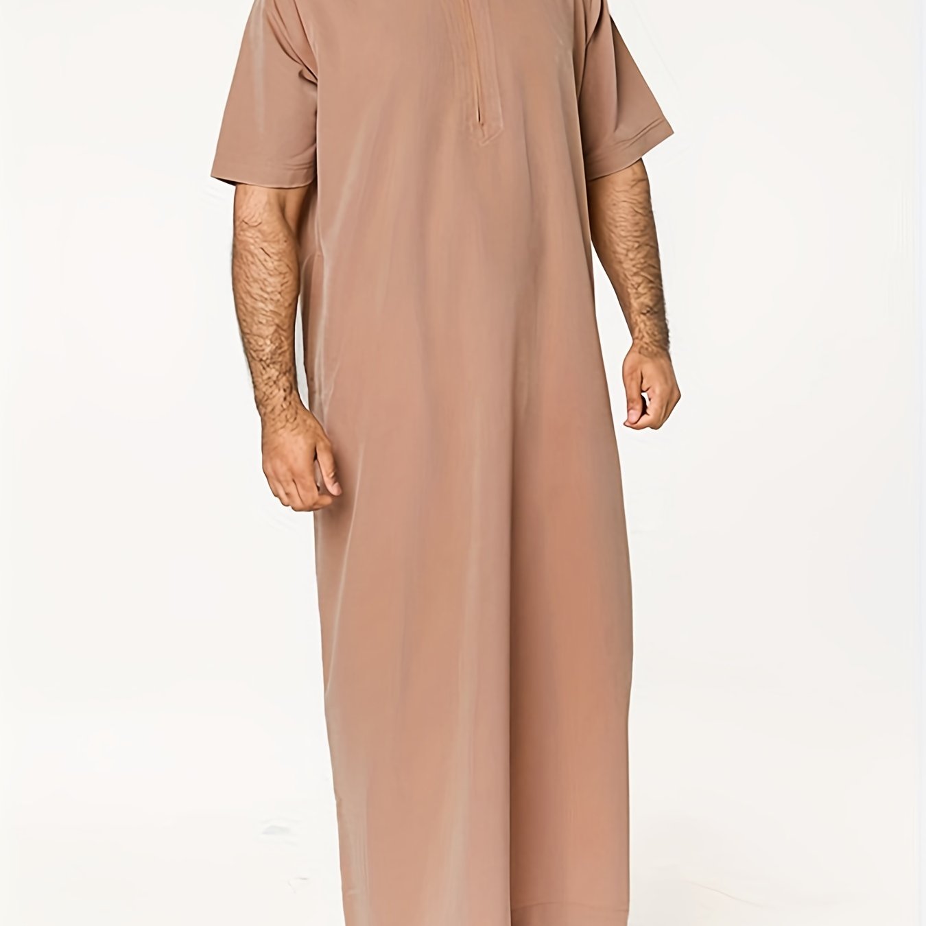 Ramadan Thobe - Exclusively Designed for Men, Long Sleeve Elegant Robe, Traditional Abaya Dress, Comfortable Clothing, Inspired by Saudi Arabic Culture, Jubba and Dishdasha Style, Perfect for Ramadan Celebrations