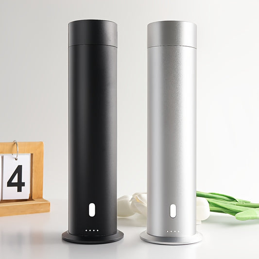 Hailonggong-BD100 Smart Floor Standing Cylindrical Diffuser - USB-Powered, No Battery Needed, 36V Safe Operation, Sleek Black & Gray Design for Home, Office, Hotel Use, Office Fragrance, Modern Aesthetic, Durable Construction, Air Freshener For Home, Air