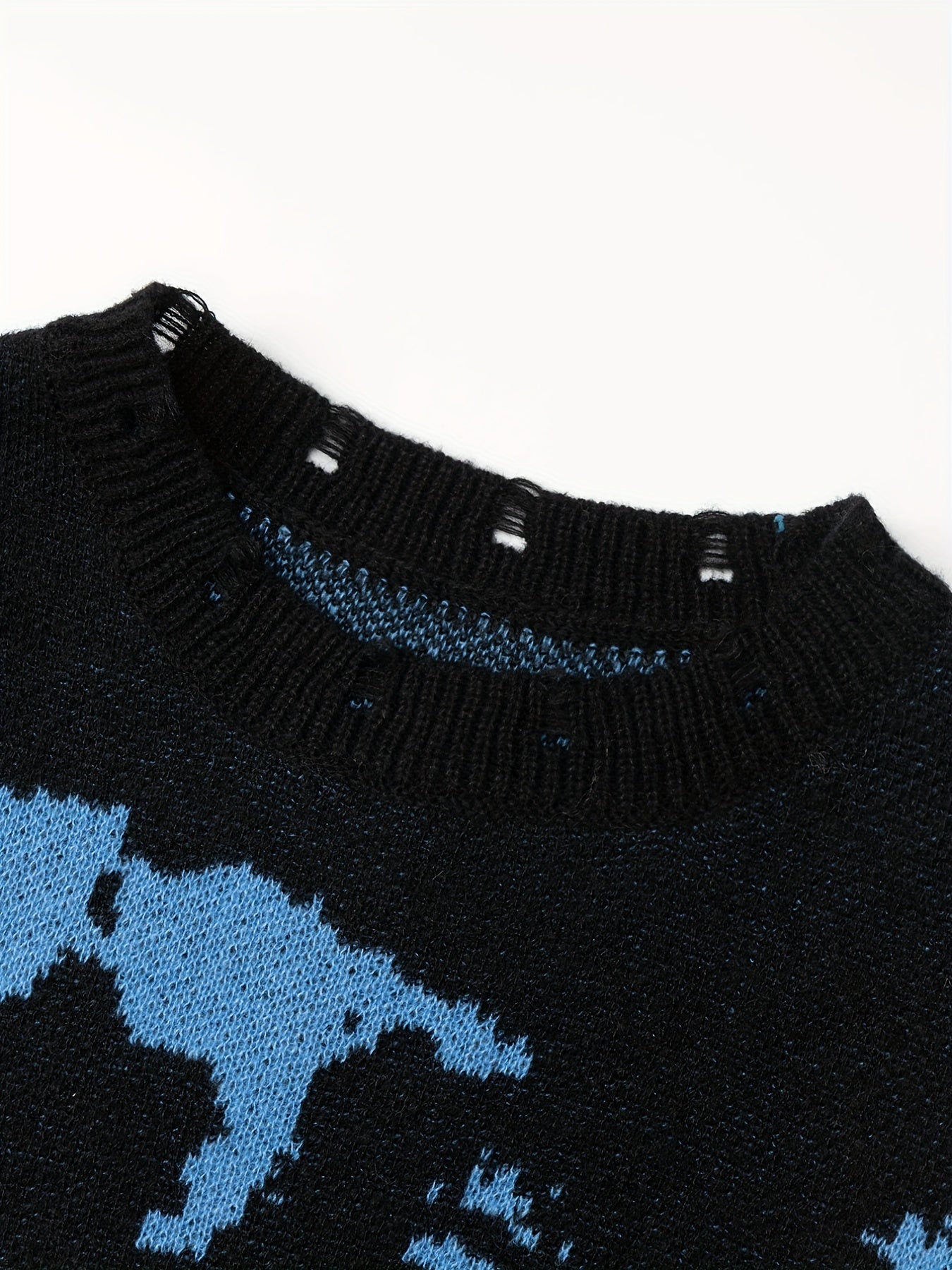 All Match Knitted Sweater, Men's Casual Warm Slightly Stretch Crew Neck Pullover Sweater For Men Fall Winter