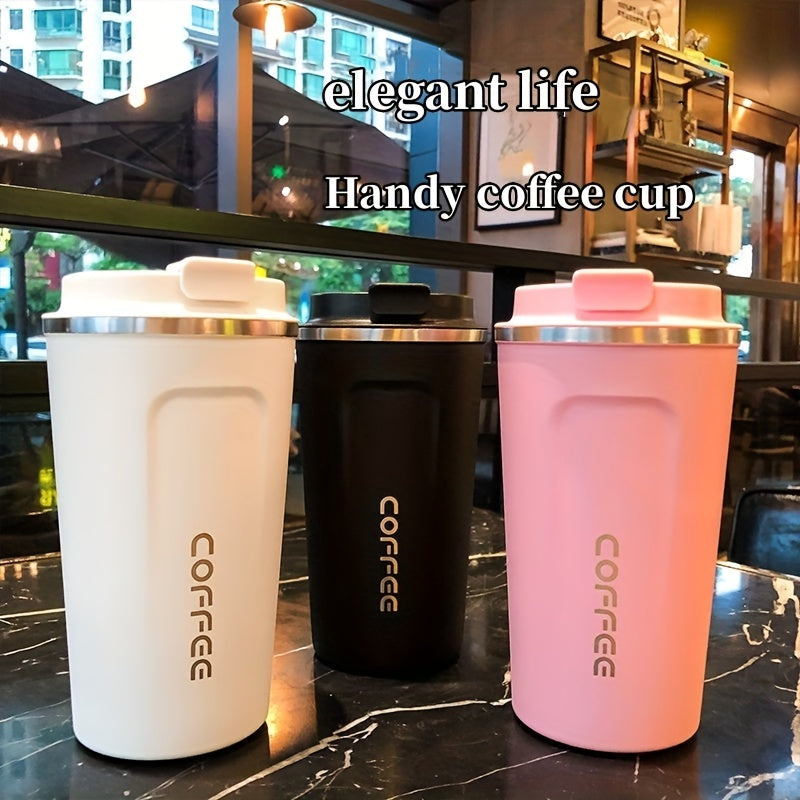 1pc Luxury Stainless Steel Insulation Coffee Mug - Keeps Drinks Hot/Cold for Hours, Reusable, Portable, High-end, Multipurpose, Ideal for Men and Women