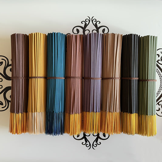 A set of 245 Incense sticks including sage, lilac, pine needles, coconut, cherry blossom, musk, lemongrass, and vanilla, suitable for home, office, yoga, meditation, Christmas decorations Natural bamboo sticks have a long-lasting