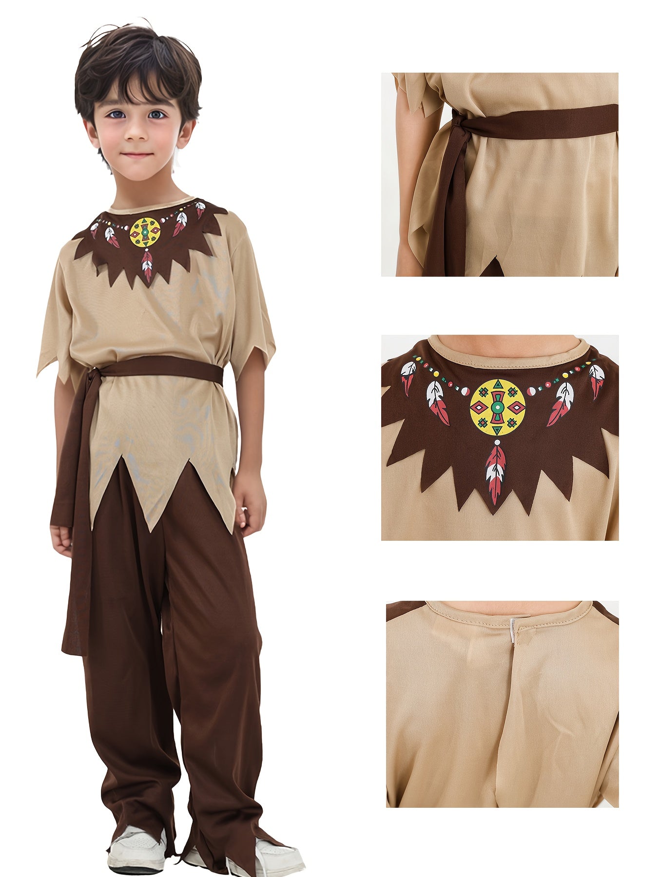 Unique Indian Style ' Outfit for Cultural Themed Events, Party Performance Costume Cosplay Halloween Role Play Holiday Dress-Up Stage Attire Unisex, Halloween Costumes, Halloween Costumes, Halloween Costume, Halloween Costume, Role Play Dress-Up, Cultura