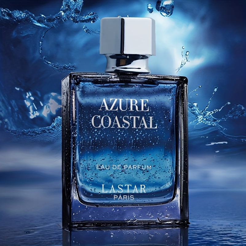 1pc Azure Coastal Cologne Perfume for Men - Long-Lasting, Durable, Gentlemanly Romance Scent with Fresh Aquatic Notes - 50ml/1.7fl.oz