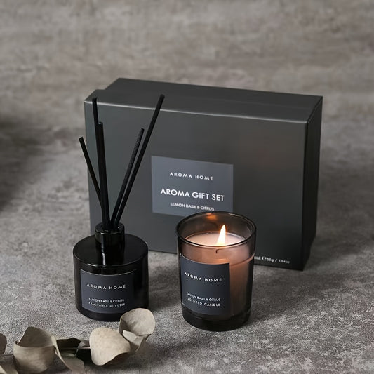 Four-color Gift Box Scented Candle No Fire Scented Candle Annual Meeting Business Birthday Gift Valentine's Day gifts