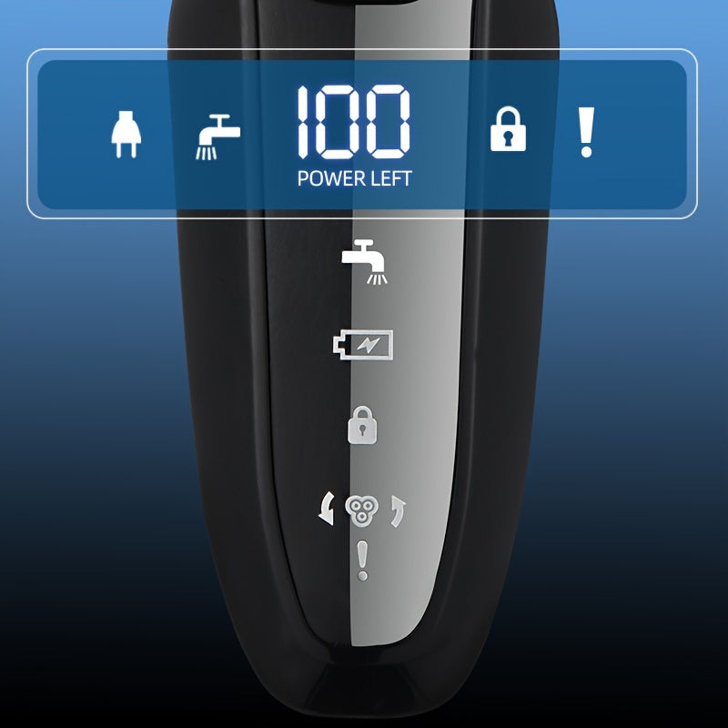 MIGUAN Electric Razor For Men, Dry & Wet 3D Men Electric Shaver Rechargeable Rotary Shaving Machines, Father's Day Gift For Father Dad Men Husband Boyfriend