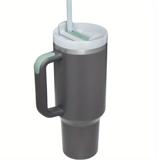 SLOVE 40oz Stainless Steel Tumbler With Handle And Straw, Insulated Sports Water Bottle For Men And Women, Keep Warm Or Cold, Coffee Cup - Perfect Gift