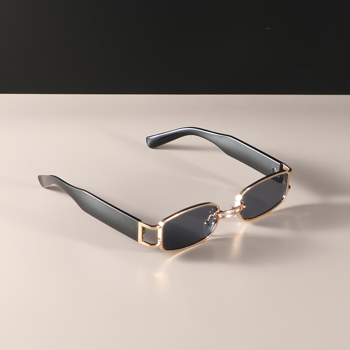 4 Pairs of Men's Metal Oval Square Trendy Narrow Frame Retro Versatile Punk Fashion Glasses Suitable for Daily, and Street Use