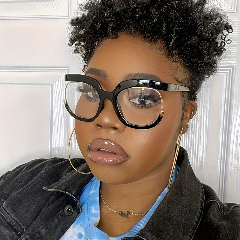 Square Frame Reading Glasses for Women and Men, Vintage Style Large Round Eyewear, Presbyopic Lens, for Book, Computer, and Phone Use