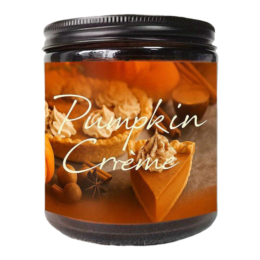 1pc Scented Candle 5.3oz Hello Pumpkin Creme Autumn Leaves Gifts for Him Her Dad Mom Husband Wife Girlfriend Boyfriend Women Men Brother Sister Grandparents Colleague Coworker Bff On Birthday Thanksgiving Home Autumn Decor Cozy Relaxing Present