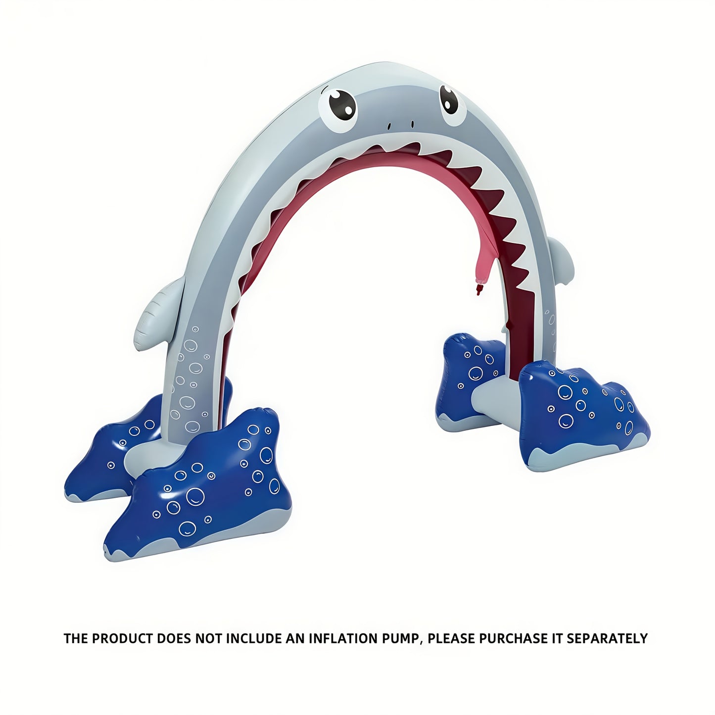 Durable PVC Water Sprinkler Archway for Backyard, Lawn & Pool Party, Inflatable Summer Fun Decor (250cm*175cm)