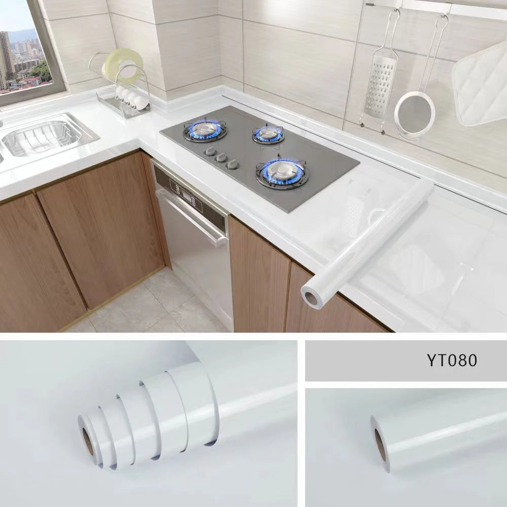 40cm marble self-adhesive wallpaper bathroom kitchen cabinet countertop contact paper PVC waterproof wall sticker