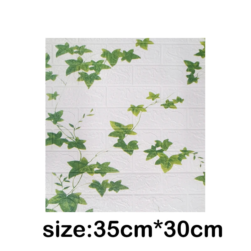 1-30Pcs 35x30cm Wall Panels Stickers Wallpaper Background Decoration Bedroom for Living Room DIY 3D Waterproof Kitchen Home