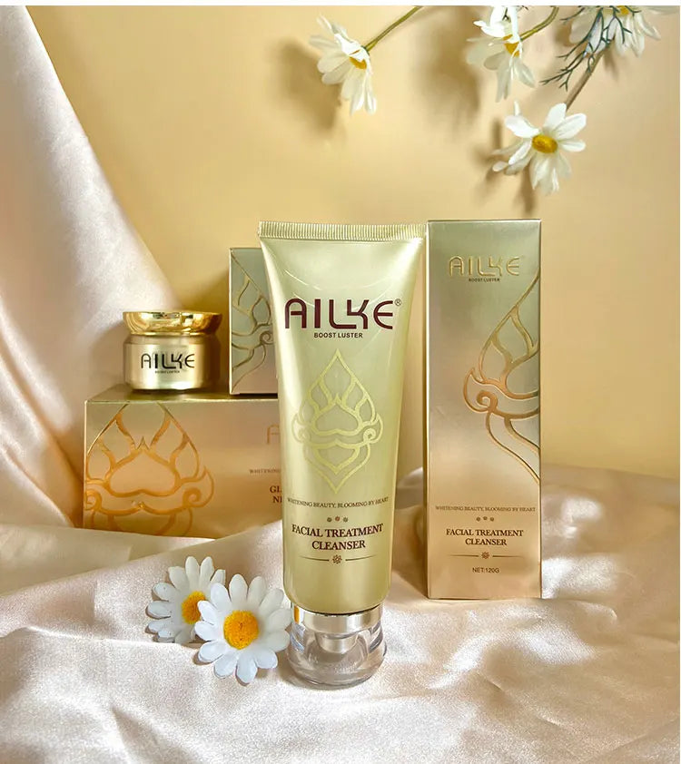AILKE Whitening Remove Black Spots Facial Cleanser Refreshing Foaming Oil Control Non-irritating With Amino Acid Women Face Care