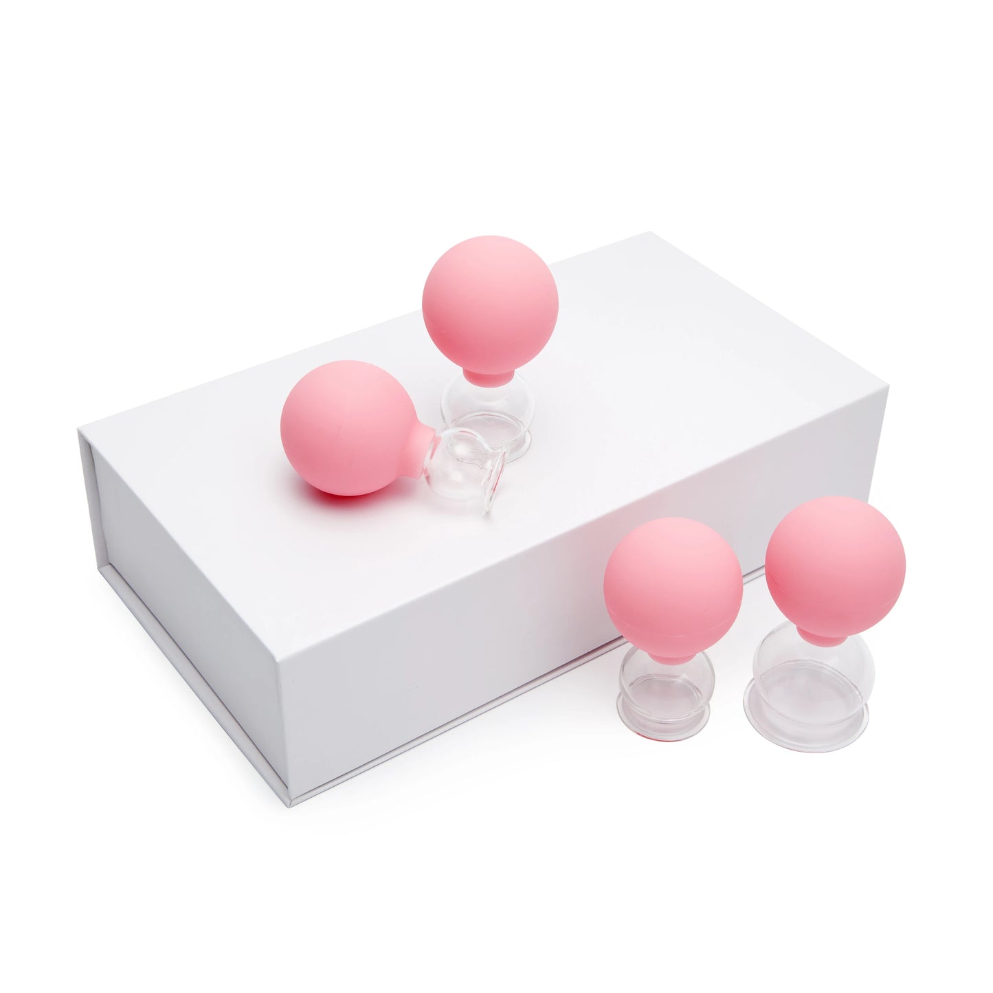 Glass Silicone Cupping Cups Set Face Body Vacuum Suction Massage Cups Anti Cellulite Cans Facial Cupping Jars Health Care Gift