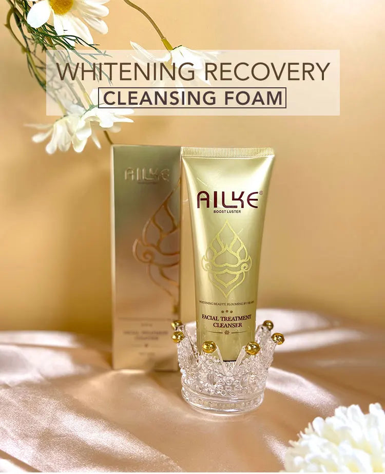 AILKE Whitening Remove Black Spots Facial Cleanser Refreshing Foaming Oil Control Non-irritating With Amino Acid Women Face Care