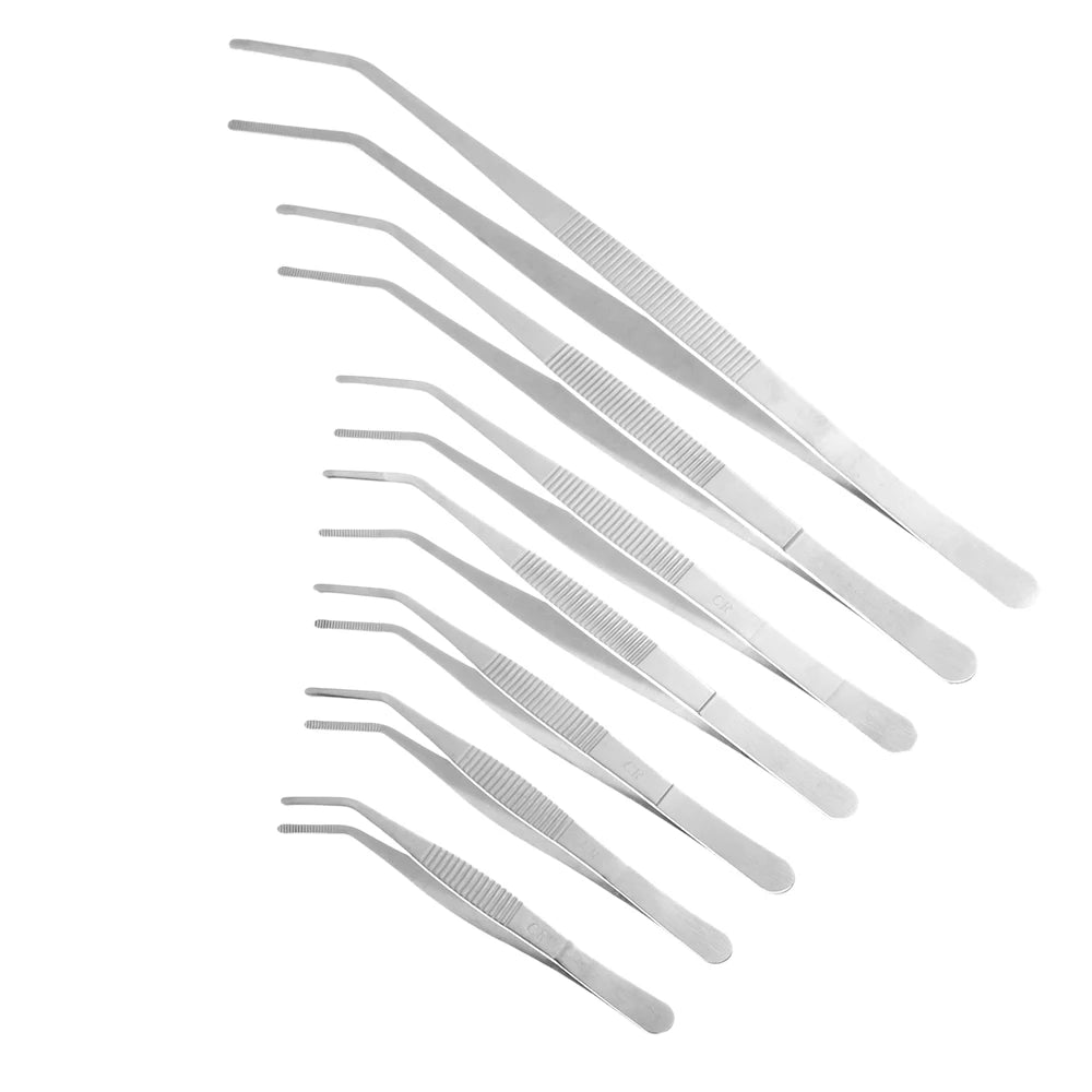 1Pc 7Size Barbecue Tongs Food Tongs Food Clip Kitchen Gadgets Stainless Steel Churrasco Tweezers Clip Buffet BBQ Restaurant Tool