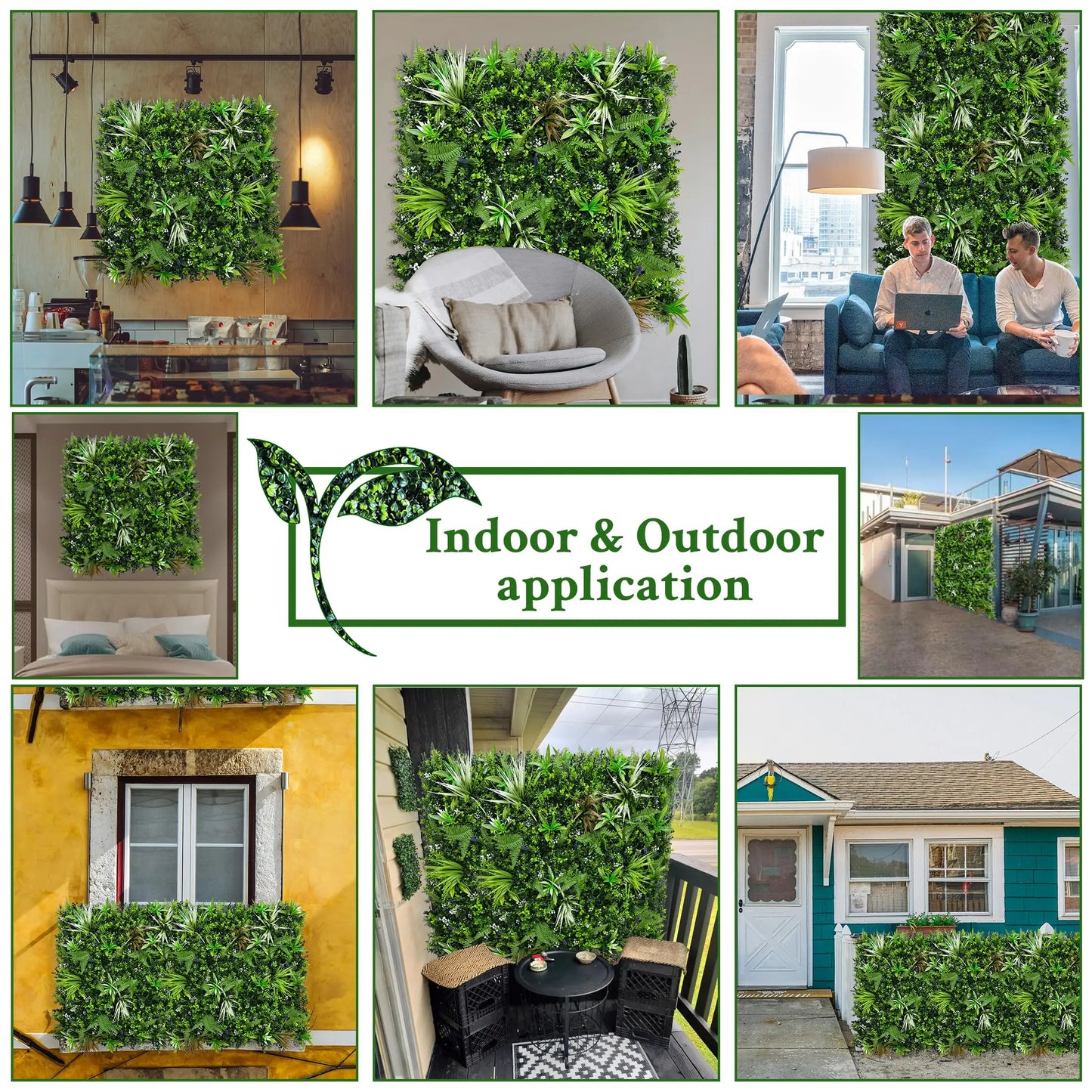 Artificial Boxwood Topiary Hedges Panels 40x40 Inch for Privacy Screen Sun Protected Green Wall Decor (3 Rolls)