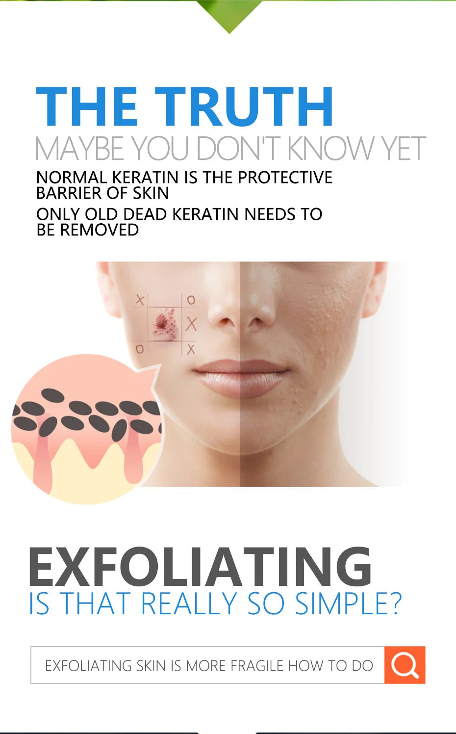 LAIKOU Deep Cleansing Exfoliator Facial Gel Scrub Facial Camomile Germany Skin Care Moisturize Natural Orgonic Bodyexfoliating